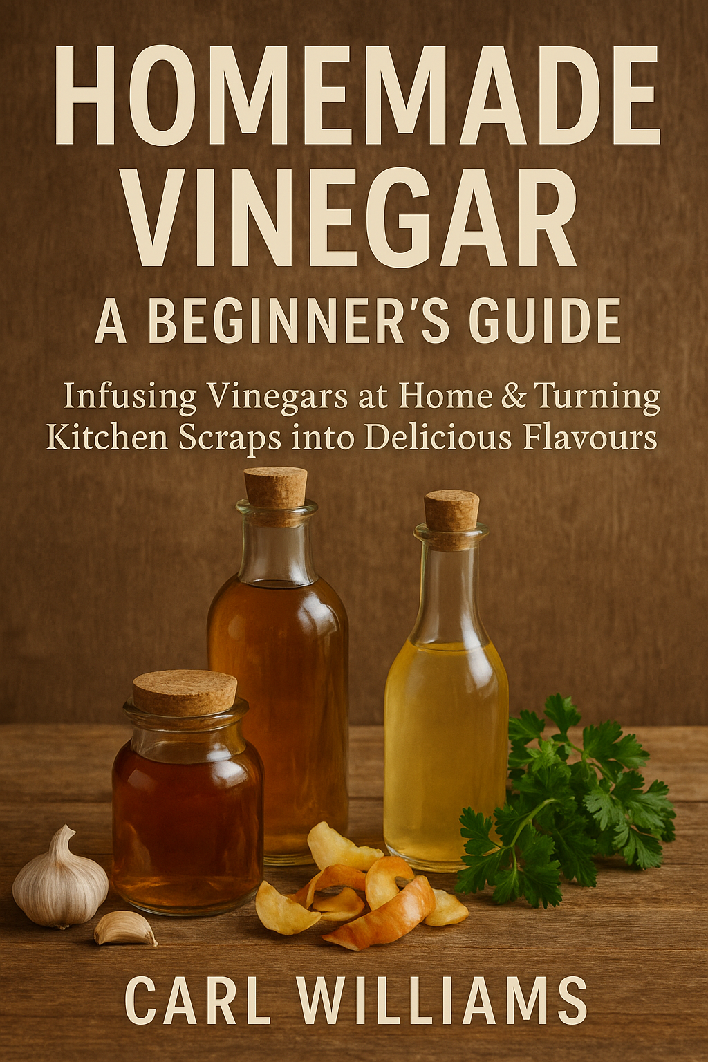 Homemade vinegar with a vinegar mother
