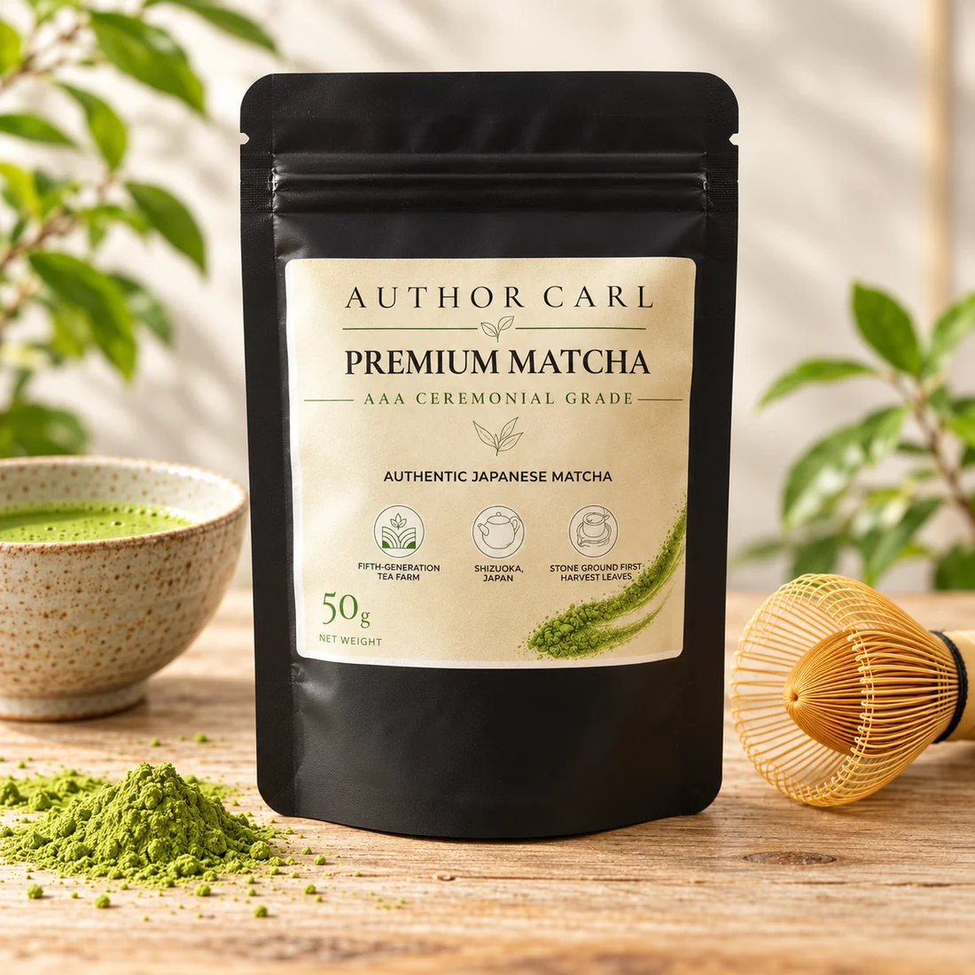 Author Carl Ceremonial Matcha 50g pouch