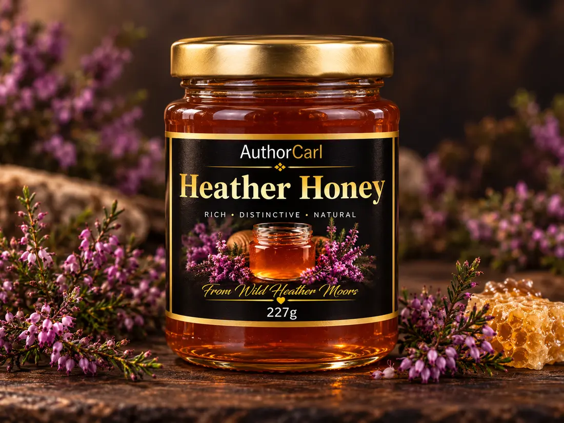Author Carl Heather Honey 227g jar