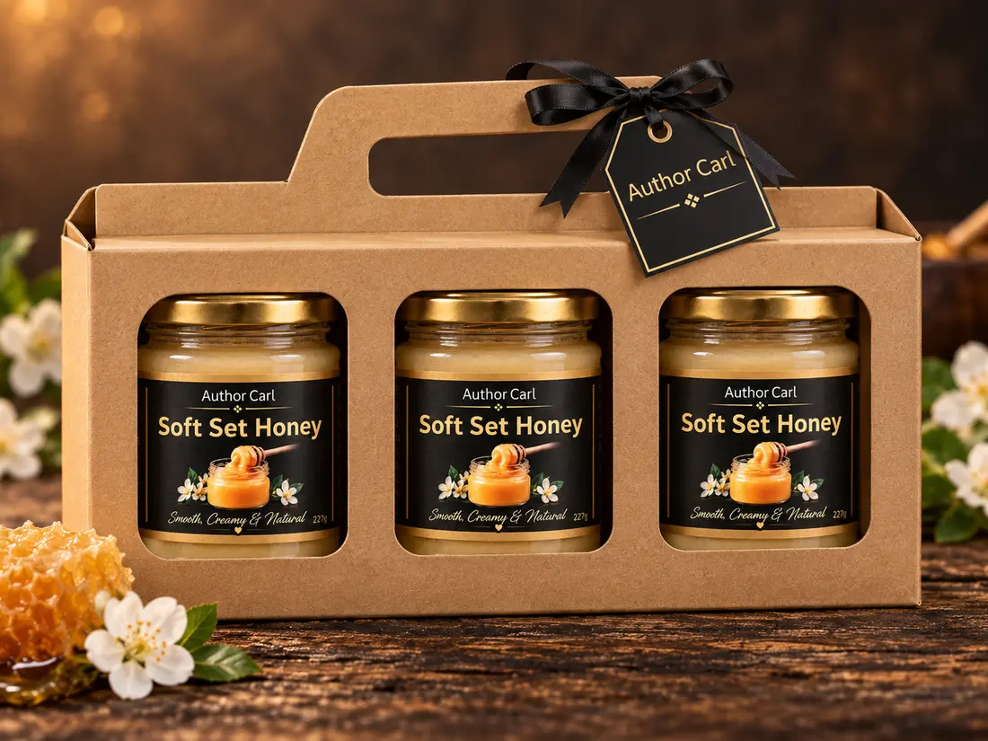 Soft Set Honey three-jar gift pack